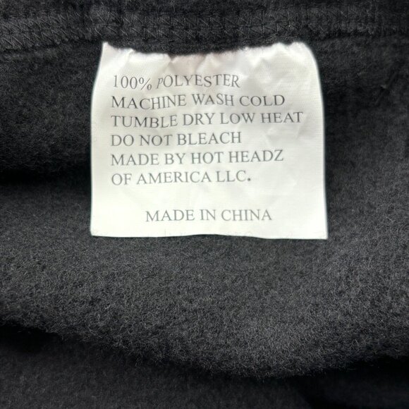 Hot Headz 6-IN-1 Fleece Hood Black Hat Animal Print One Size Fits All NWT - Picture 5 of 10